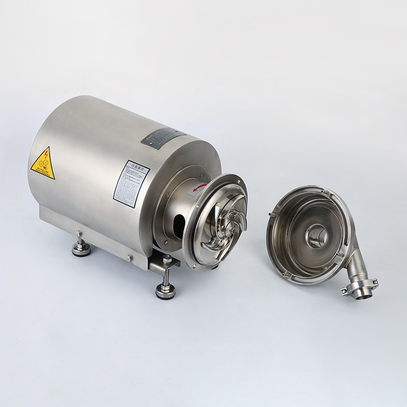 Circular Shell Centrifugal Sanitary Pump With Open Impeller 