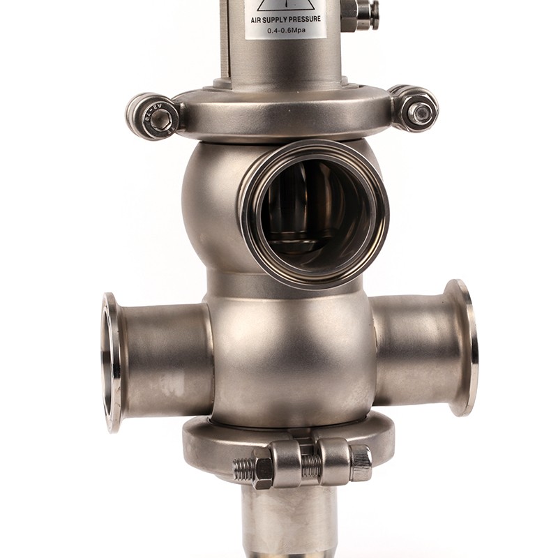 Stainless Steel Sanitary Intelligent Pneumatic Mix-Proof Valves 