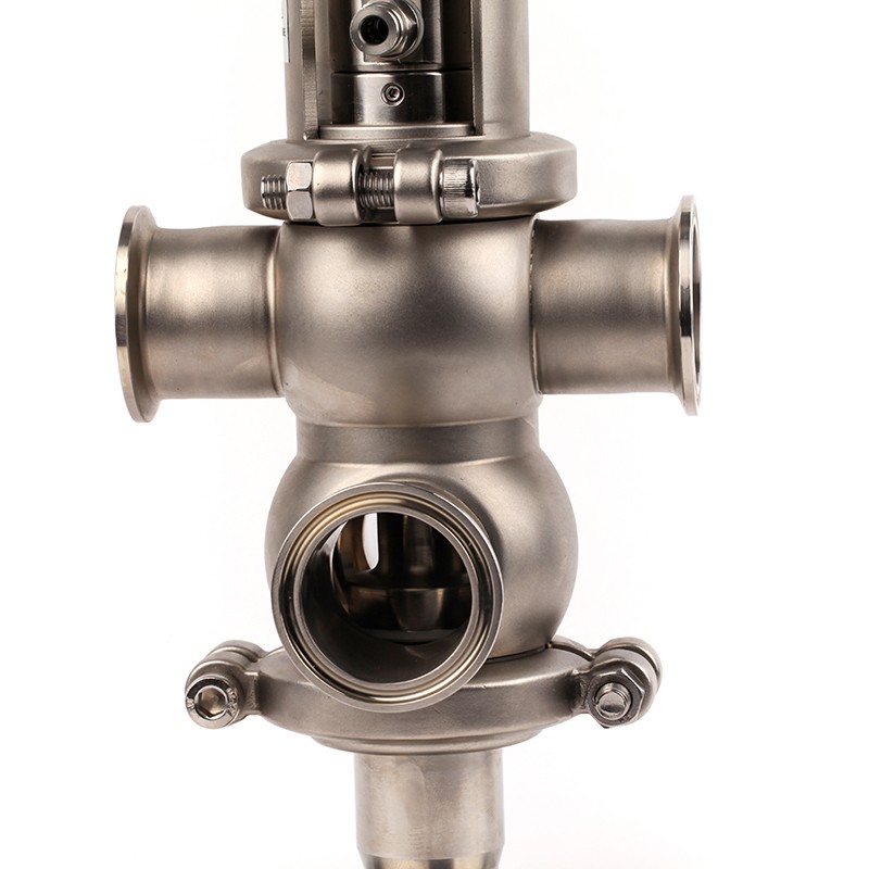 Stainless Steel Sanitary Intelligent Pneumatic Mix-Proof Valves 